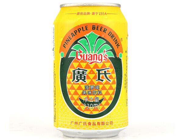 广氏菠萝麦芽味果啤330ml24罐